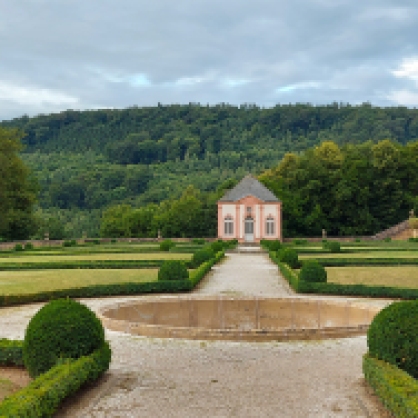 Der barocke Schlossgarten, Beginn der Tour.